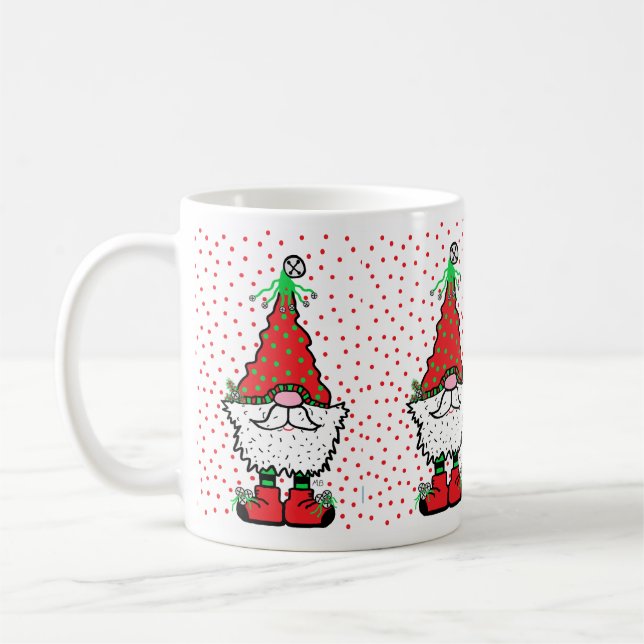 Weihnachts-Gnom-Tasse Kaffeetasse (Links)