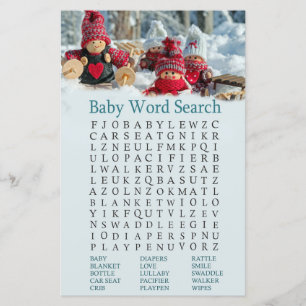 Weihnachts-gnome Baby Shooter Word Search Game