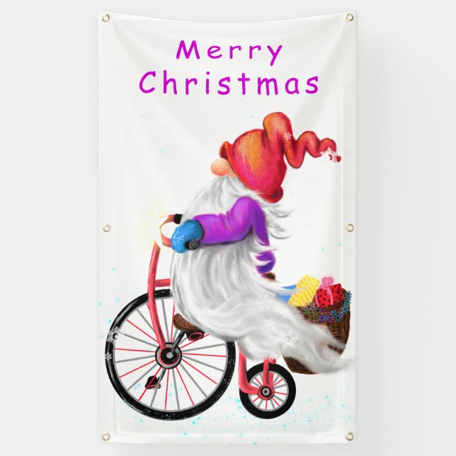 Weihnachts-Gnome-Banner Banner (Vertikal)