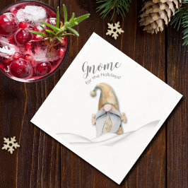Weihnachts-Gnome für Feiertage Serviette