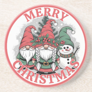 Weihnachts-Gnome-Getränkeuntersetzer Getränkeuntersetzer