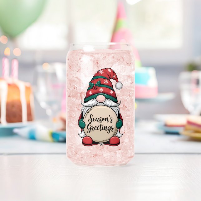 Weihnachts-Gnome-Jahreszeit Dosenglas (Insitu (Geburtstag))