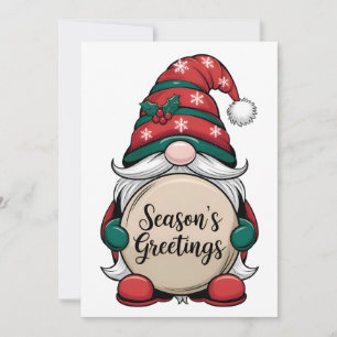 Weihnachts-Gnome-Jahreszeit Einladung