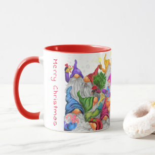 Weihnachts-Gnome-Kaffeetasse Tasse