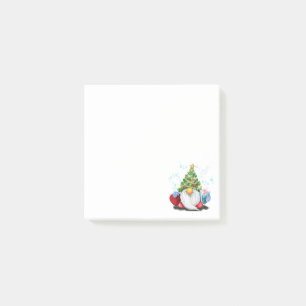 Weihnachts-Gnome mit Geschenkartikeln Sticky Notes Post-it Klebezettel