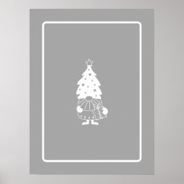 Weihnachts Gnome moderne Skandi Dekoration