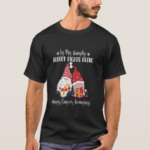 Weihnachts-Gnome Nierenkrebs-Bewusstsein T-Shirt