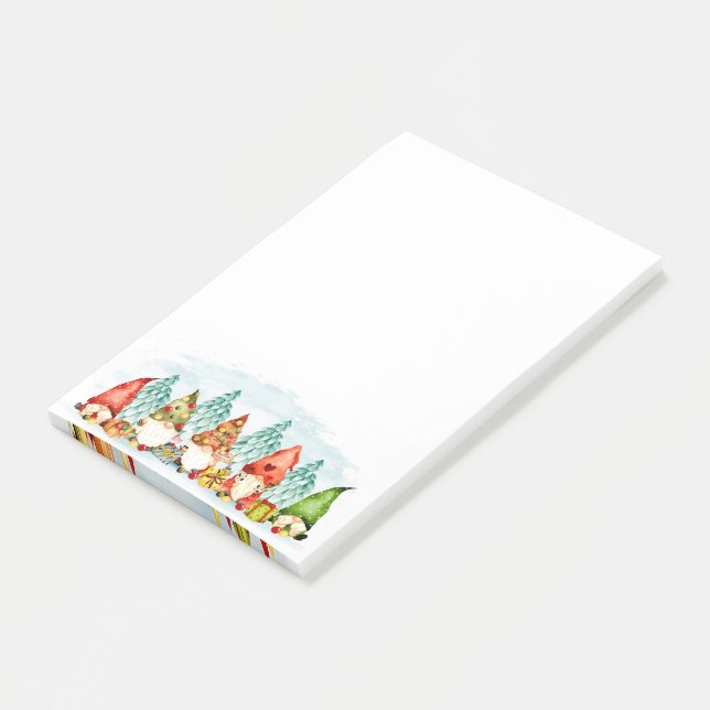 Weihnachts-Gnome Post-it-Notizen Post-it Klebezettel (angewinkelt)