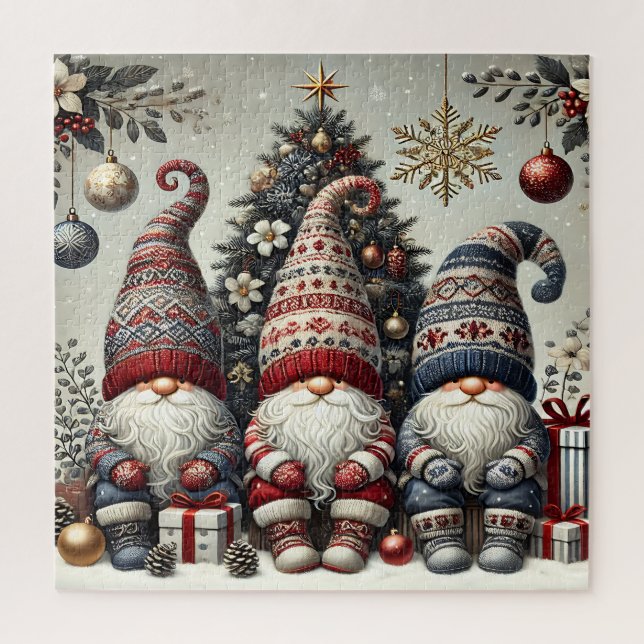 Weihnachts-Gnome-Puzzle Puzzle (Vertikal)