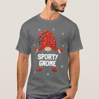 Weihnachts Gnome Sporty Gnome Familie Weihnachtsma T-Shirt