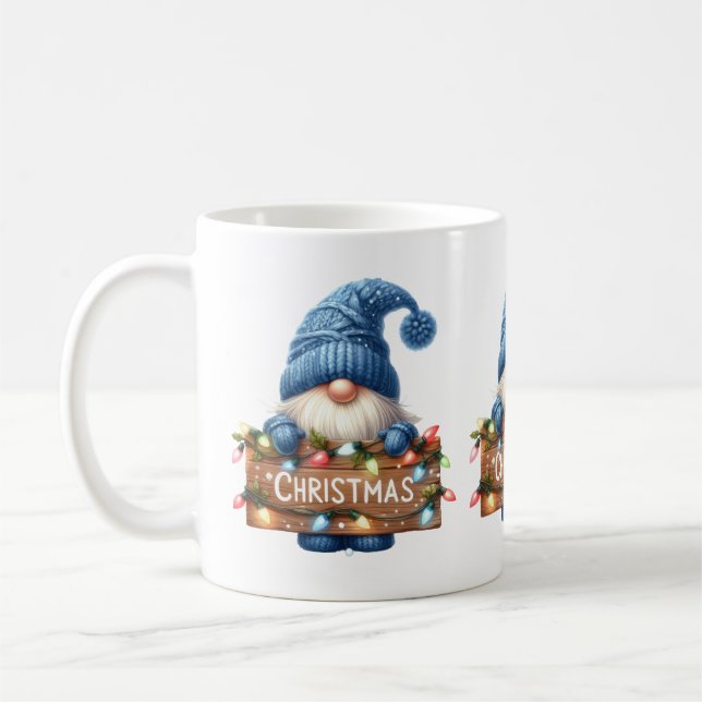 Weihnachts-Gnome-Tasse Kaffeetasse (Links)