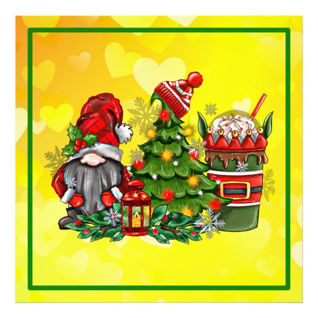 Weihnachts-Gnome-Veröffentlichung Fotodruck (Vorne)