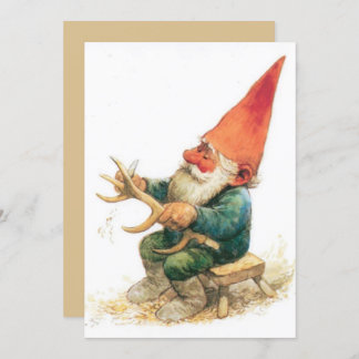 Weihnachts-Gnome-Weihnachtskarte Feiertagskarte