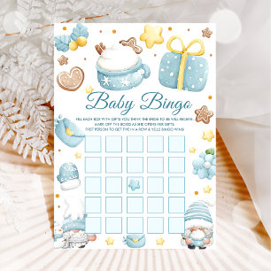 Weihnachts-Gnomes Baby Shower Bingo Games Card Einladung
