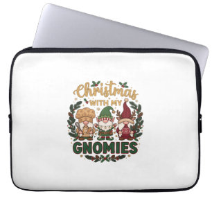 Weihnachts-Gnomes-Lichterkette Zuckerstange Laptopschutzhülle