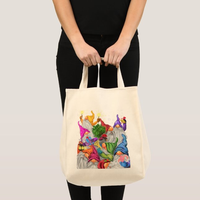 Weihnachts-Gnomes Tote-Beutel-Geschenk Tragetasche (Vorderseite (Produkt))