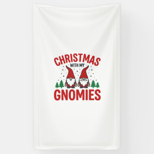Weihnachts-Gnomies-Feiertags-Gnom-Design Banner