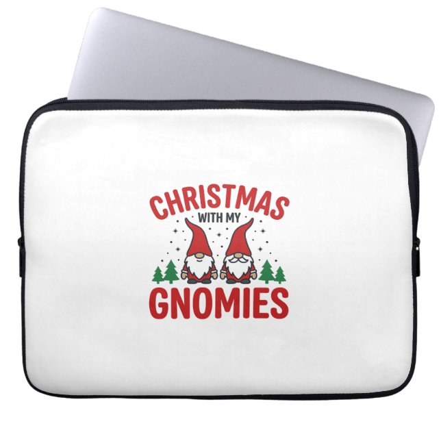 Weihnachts-Gnomies-Feiertags-Gnom-Design Laptopschutzhülle (Vorderseite)