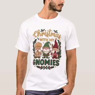 Weihnachts-Gnomies-Lichterkette Zuckerstange T-Shirt