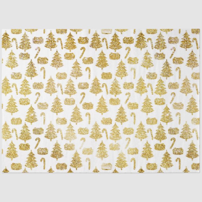 Weihnachts-Gold-Serie - Design 13 Seidenpapier (Vorderseite)