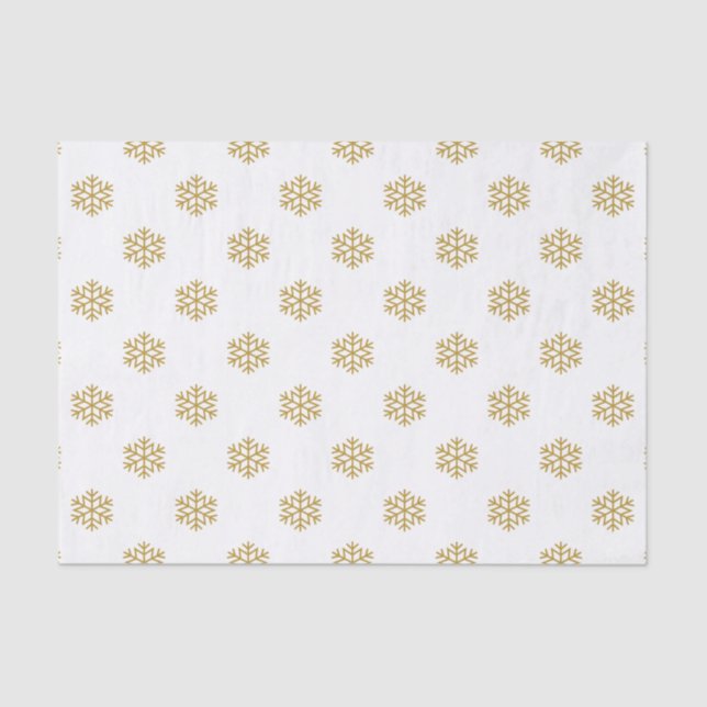 Weihnachts-Gold-Show-Flitterwoche Seidenpapier (Vorderseite)
