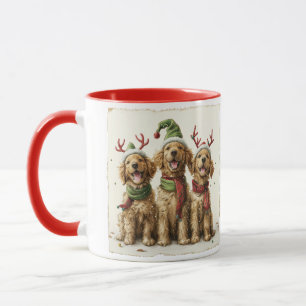 Weihnachts Golden Retriever Hunde Tasse