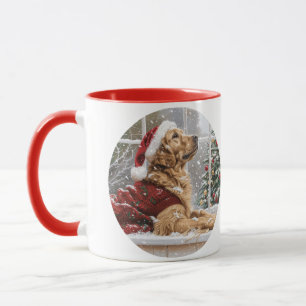 Weihnachts Golden Retriever Santa Dog Tasse