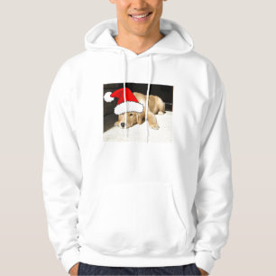 Weihnachts Golden Retriever Welpe Hoodie