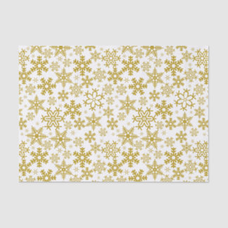 Weihnachts-Goldschneeflocken Seidenpapier