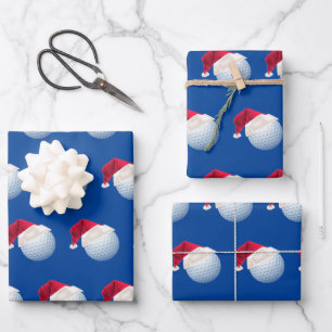 Weihnachts-Golf-Ball Sport Weihnachtsfest Set Geschenkpapier Set