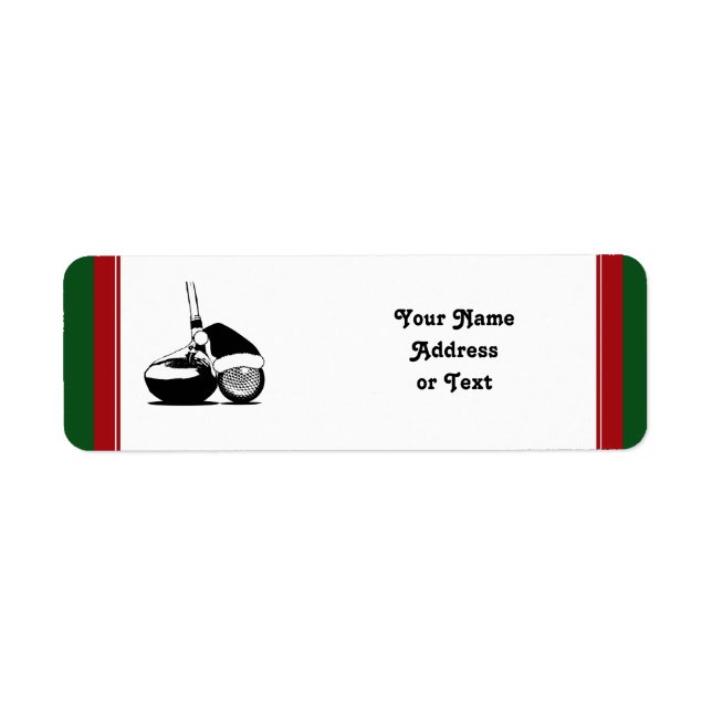 Weihnachts Golf Ball und Club (Vorne)