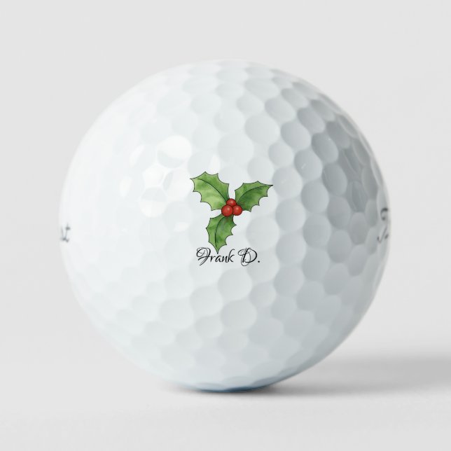 Weihnachts-Golf-Geschenk, Personalisierter Name Ti Golfball (Vorderseite)