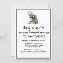 Weihnachts-Golf-Thema Party Par-T-Shirt