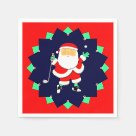 Weihnachts-Golfparty Serviette