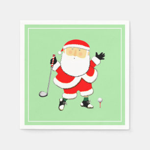 Weihnachts-Golfparty Serviette