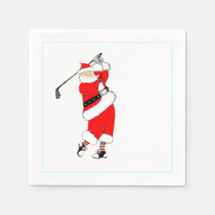Weihnachts-Golfparty Serviette