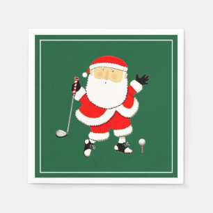 Weihnachts-Golfparty Serviette