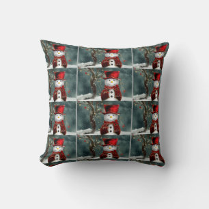 Weihnachts-Grade A Cotton Throw Kissen/Schneemann Kissen
