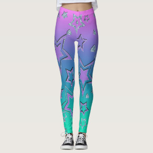Weihnachts-Gradienten-Glitzer glänzen Konfetti-Ste Leggings