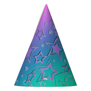 Weihnachts-Gradienten-Glitzer glänzen Konfetti-Ste Partyhütchen