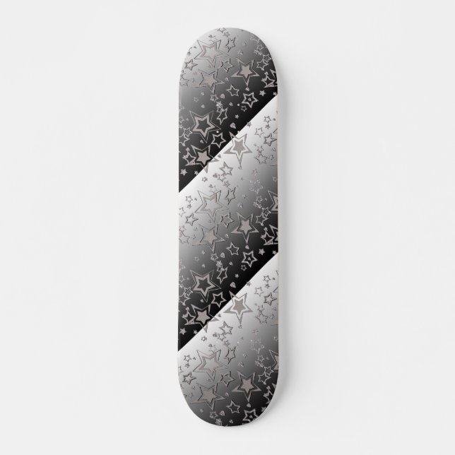 Weihnachts-Gradienten-Glitzer glänzen Konfetti-Ste Skateboard (Vorne)