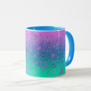 Weihnachts-Gradienten-Glitzer glänzen Konfetti-Ste Tasse