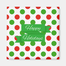Weihnachts große Polka Dot Pattern Magnete