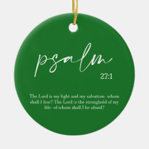 Weihnachts-Grüne Bibel Verse Keramik Ornament