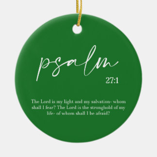 Weihnachts-Grüne Bibel Verse Keramik Ornament