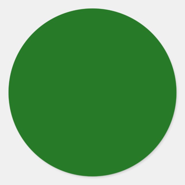 Weihnachts Grüne Farbe Runder Aufkleber (Vorderseite)