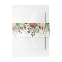 Weihnachts-Grüntöne und Schneeflocken Hochzeit