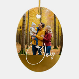 Weihnachts-Gruß-Freude-Foto Keramik Ornament