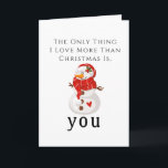 Weihnachts Gruß ich wollte dir Snowman Card Karte<br><div class="desc">Hallo! Wir wünschen Ihnen ein frohes Weihnachtsfest voller Freude und Lachen! 🎄 ❄️ Während wir diese wunderbare Saison annehmen, feiern die lass die Magie der traditionellen Feste - denken Sie an Schneemänner, gemütliche Nächte und all den Feiertagssjubeln! Hast du schon deine Weihnachtskarten verschickt? Wenn nicht, wie wäre es, wenn man...</div>