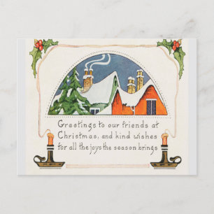 Weihnachts Grüße an unsere Freunde Postkarte